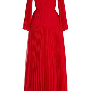 E.Stott Natalia Pleated Chiffon Evening Gown - Excellent NWOT